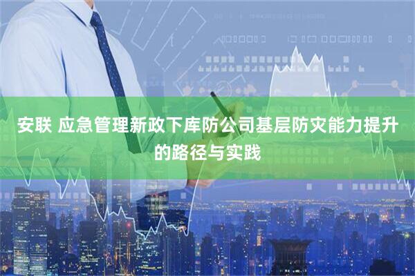 安联 应急管理新政下库防公司基层防灾能力提升的路径与实践